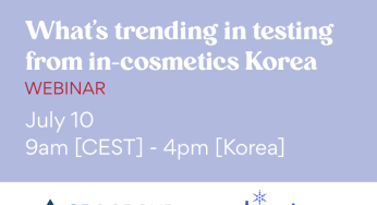 Save the date : Webinaire Best of Korean Testing Trends – in-cosmetics Korea 2025