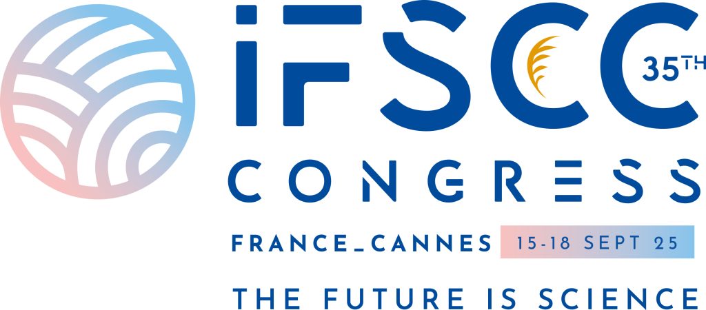 Logo congrès IFSCC 2025 à Cannes, France
