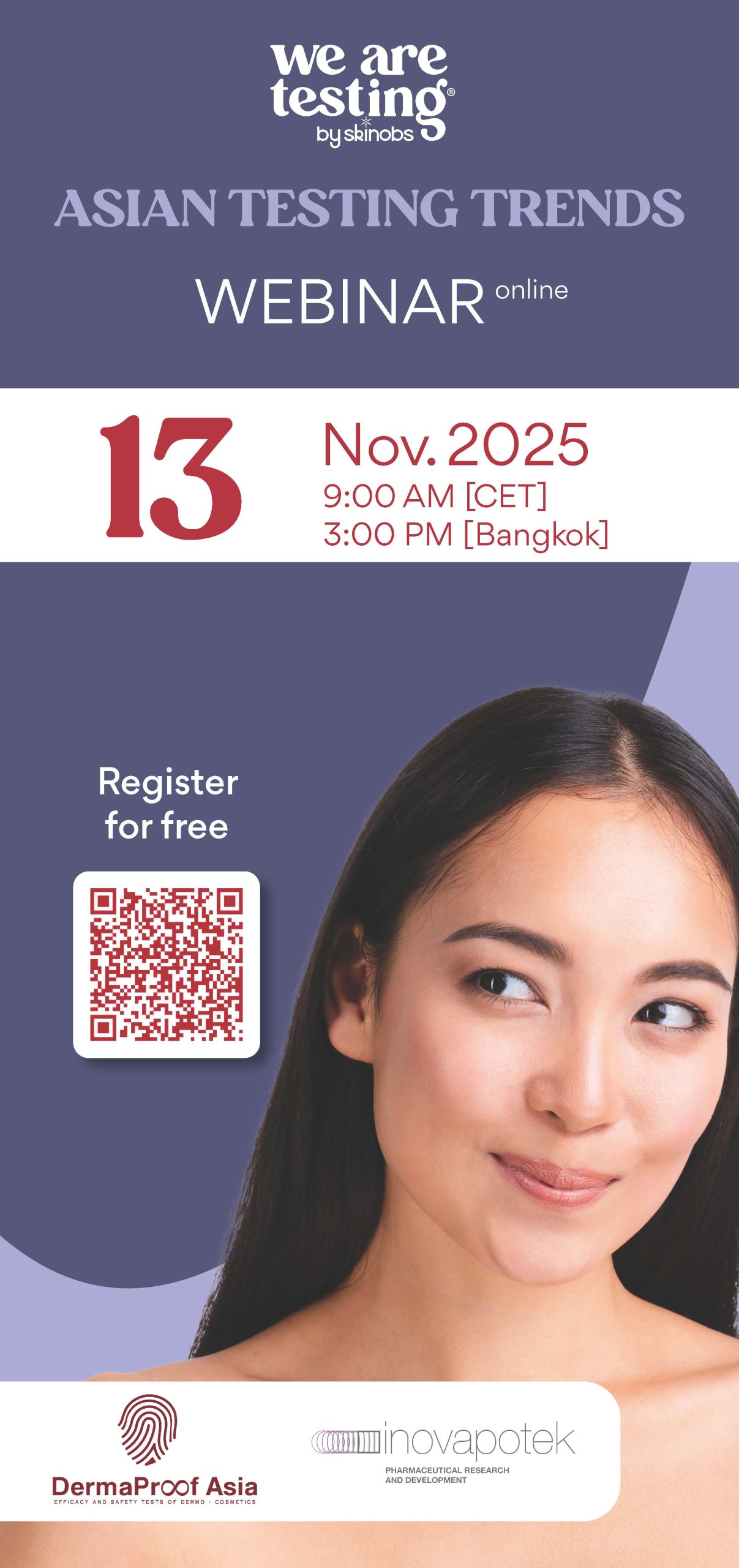 Webinaire tendances tests asiatiques novembre 2025 inscription gratuite