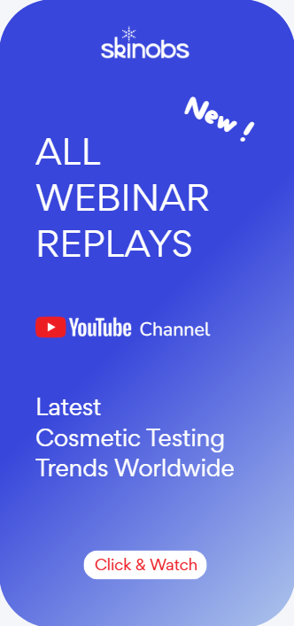 Replays de webinaires sur tests cosmétiques mondiaux.