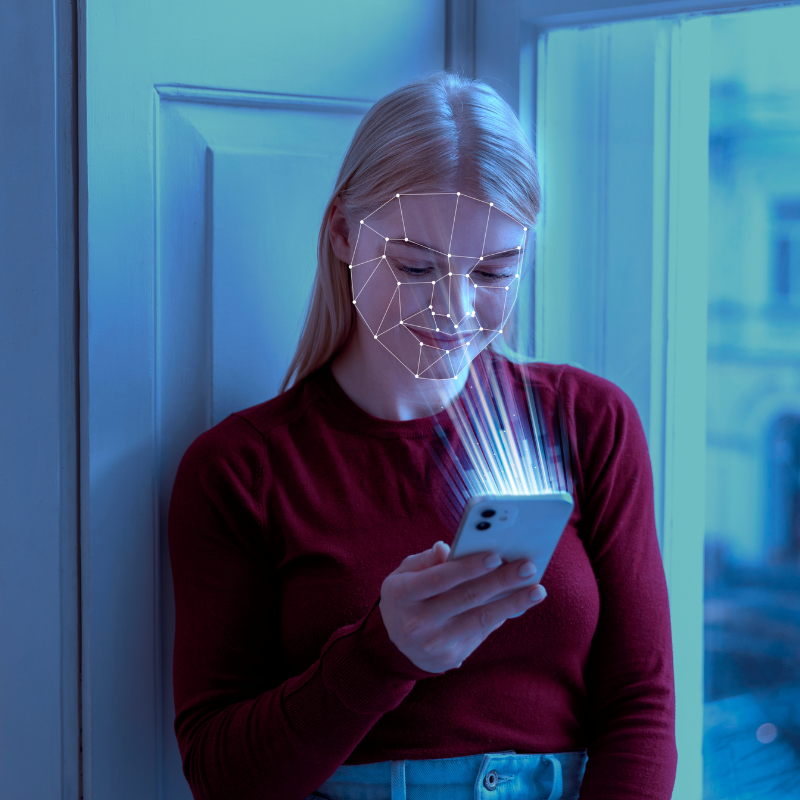 Identification faciale sur smartphone moderne